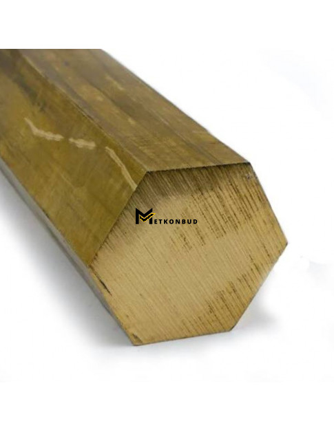 Пруток шестигранний / шестигранник латунний ЛC59-1 27 мм Пруток шестигранний / шестигранник латунний ЛC59-1 27 мм